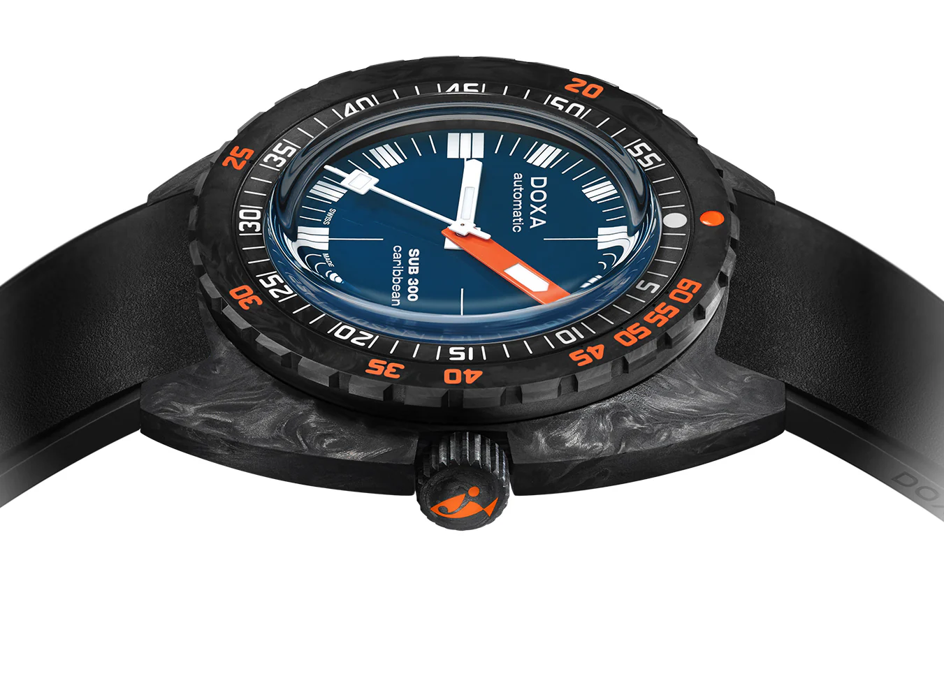Doxa SUB 300 Carbon COSC Caribbean Rubber Watch - Image 3