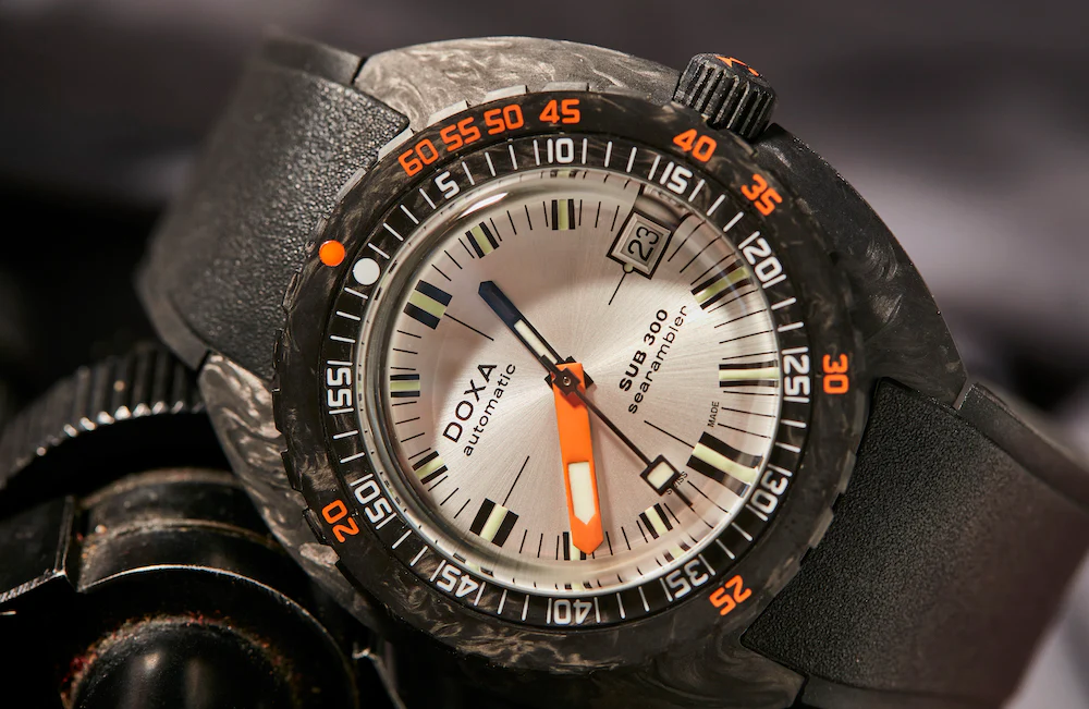 Doxa SUB 300 Carbon COSC Searambler Rubber Watch - Image 4