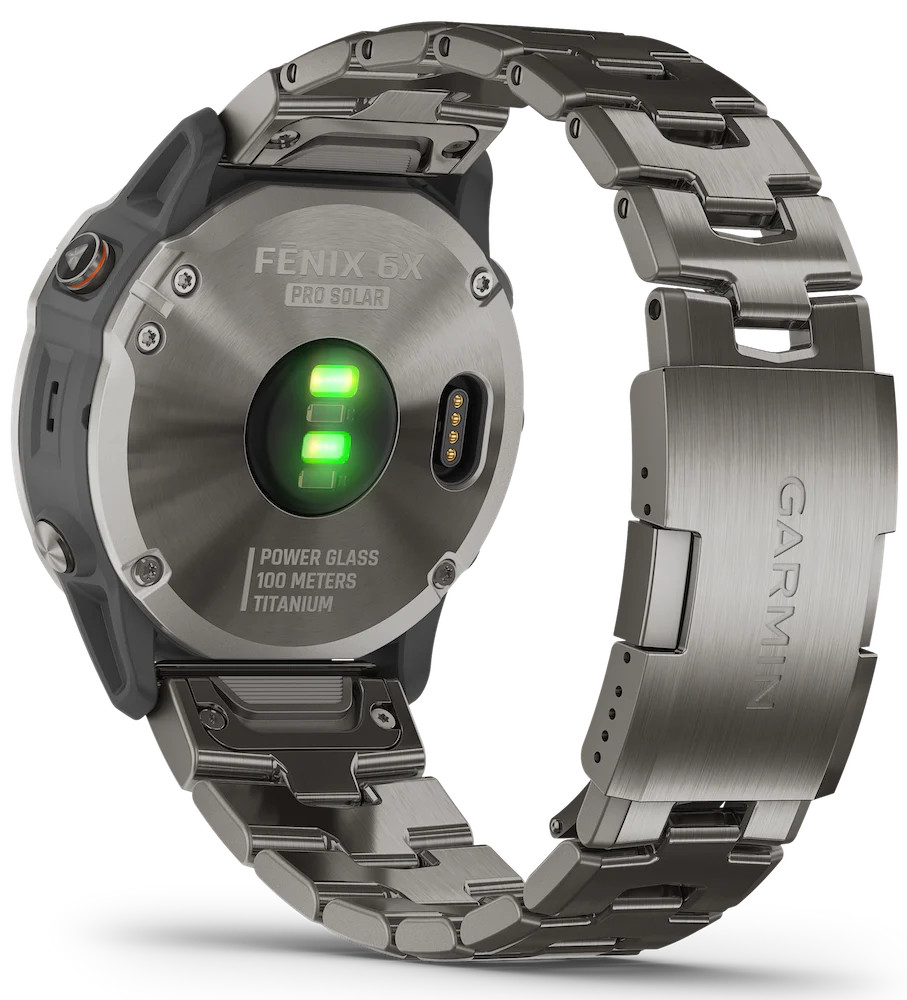 Garmin Watch Fenix 6X Pro Solar Titanium With Titanium Band D - Image 4