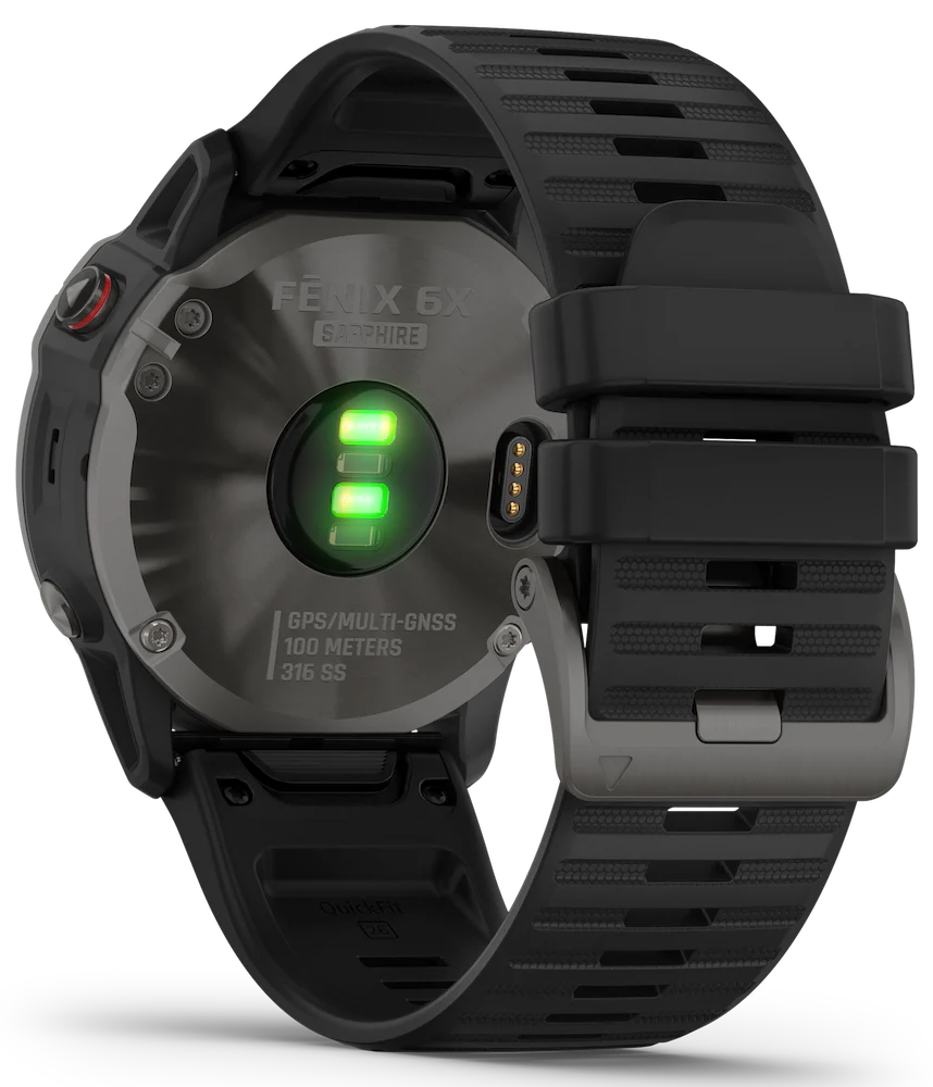 Garmin Watch Fenix 6X Sapphire Carbon Grey DLC D - Image 3