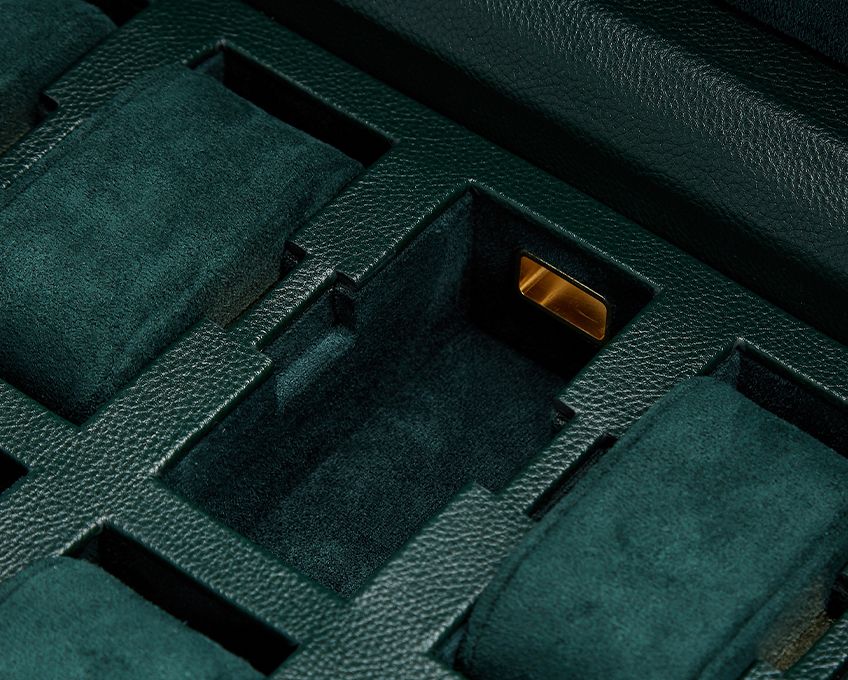 WOLF Watch Box British Racing Green 8pc - Image 4